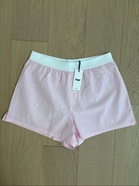 TNA Rose Pink Boxer Shorts with White Waistband